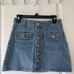 American Eagle Outfitters Blue Denim Mini Skirt